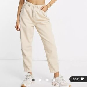 NEW Missguided high rise crop carrot leg (Barrel) jeans US 10